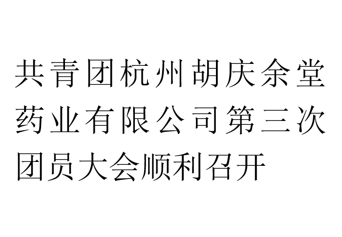 共青团hth·华体药业有限公司第三次团员大会顺利召开